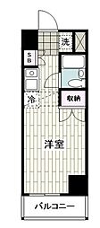 リノアネーラ湘南 ワンルームの間取図画像
