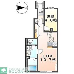 Clair(クレール) 1LDKの間取図画像