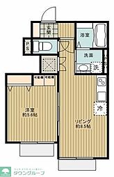 room8 1LDKの間取図画像