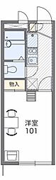 レオパレス湘南 1Kの間取図画像