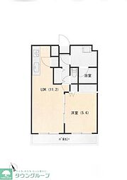 フローレンス 1LDKの間取図画像