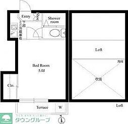 EcolResort茅ヶ崎A 1Kの間取図画像