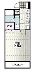SOUTH・HILL小田原城前 1Kの間取図画像