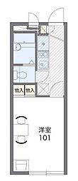 レオパレスジュノ湘南 1Kの間取図画像
