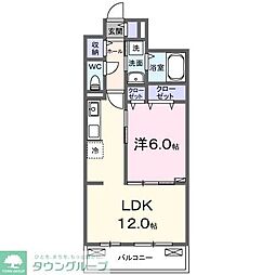 ル グランシャリオ 1LDKの間取図画像