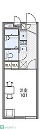 レオパレス花恋 1Kの間取図画像