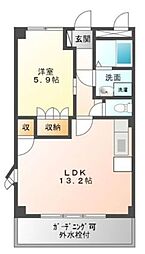 JSガーデン 1LDKの間取図画像