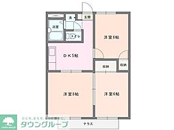 アルカディア湘南 3DKの間取図画像