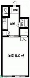 Chronos南矢名2番館 1Kの間取図画像