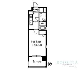 ＭＦＰＲコート蒲田 2階1Kの間取り