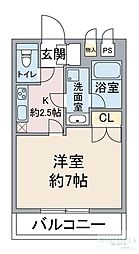 間取図画像 1K