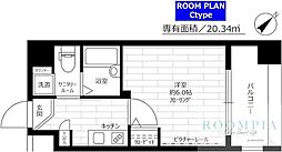 ステージファースト上池台 1Kの間取図画像