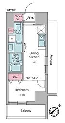 レジディア都立大 4階