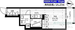 グランドコンシェルジュ都立大学 ワンルームの間取図画像