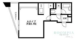 アヴァンセ戸越 1Kの間取図画像