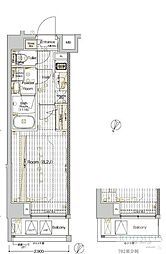 ブライズ雪谷大塚 1Kの間取図画像