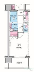 クレヴィアリグゼ品川シーサイド 1Kの間取図画像