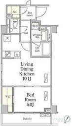 パークペルル池尻 1LDKの間取図画像