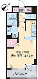 フォレスト446 1Kの間取図画像