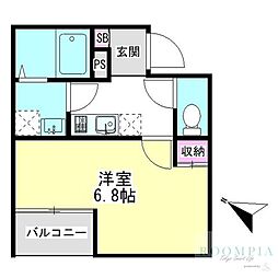 LiaceVale 1Kの間取図画像