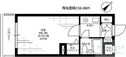 ライオンズマンション渋谷本町 1Kの間取図画像