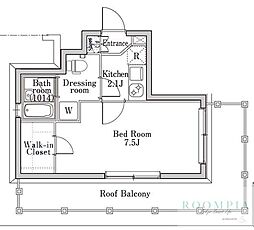 ラクラス学芸大学 1Kの間取図画像