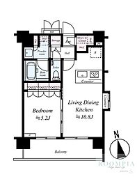 グランド・ガーラ大森2 1LDKの間取図画像