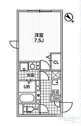 MDM駒沢大学 1Kの間取図画像
