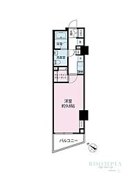 グレイスコート目黒 1Kの間取図画像