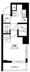 アクティブミレニアム中延 1Kの間取図画像