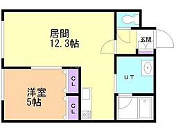 間取図画像 1LDK