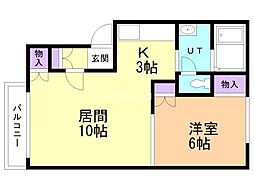間取図画像 1LDK