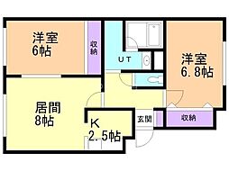 間取図画像 2LDK