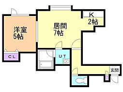 間取図画像 1LDK