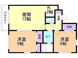 間取図画像 2LDK
