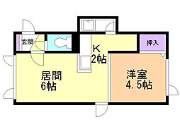 間取図画像 1LDK
