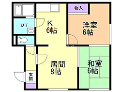 間取図画像 2LDK