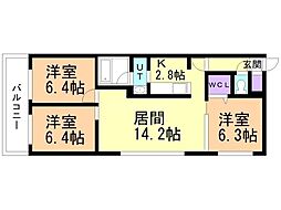 間取図画像 3LDK