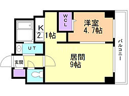間取図画像 1LDK