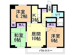 物件の間取り