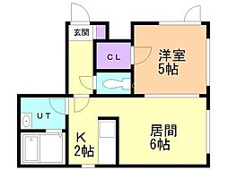 間取図画像 1LDK