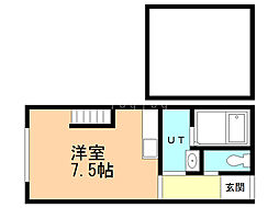 Noel,ms ワンルームの間取図画像