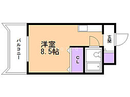 メゾン・ド・ルナール 1Kの間取図画像