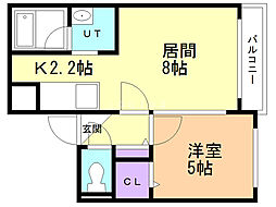 G-スタイル.ステラ 1LDKの間取図画像
