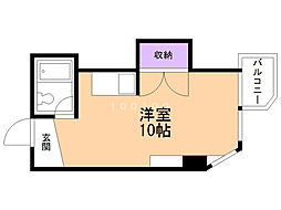 クレストコート北大前 ワンルームの間取図画像