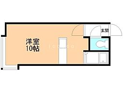 AMS262A ワンルームの間取図画像