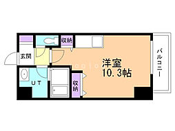 バロンドール ワンルームの間取図画像