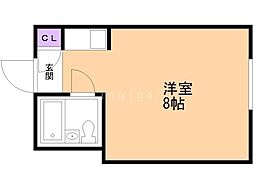 シャンボール札幌 ワンルームの間取図画像