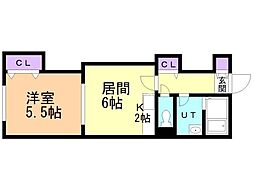 グランメゾン22 1LDKの間取図画像