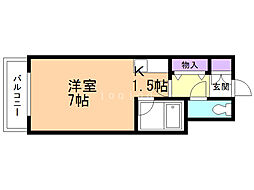 ジョイフル札幌 1Kの間取図画像